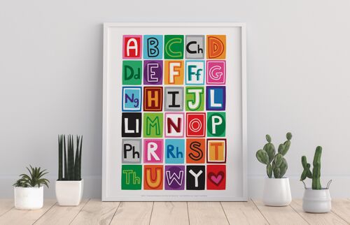 Welsh Alphabet - 11X14” Premium Art Print
