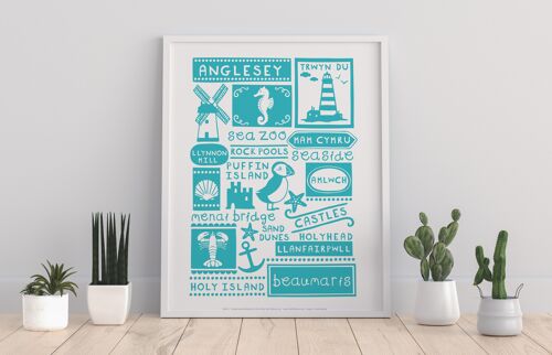Welsh Poster- Anglesey - 11X14” Premium Art Print