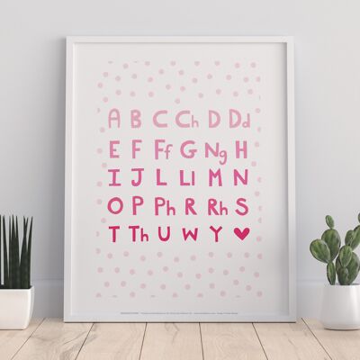 Welsh Alphabet 4 - 11X14” Premium Art Print