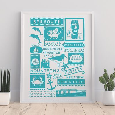 Welsh Poster- Barmouth - 11X14” Premium Art Print