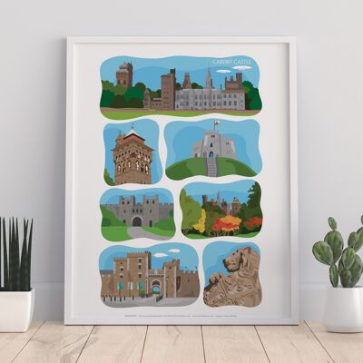 Cardiff Castle - 11X14” Premium Art Print