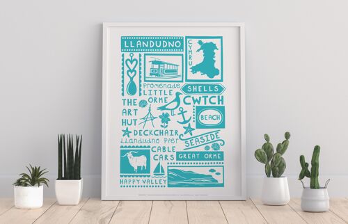 Welsh Poster- Llandudno - 11X14” Premium Art Print