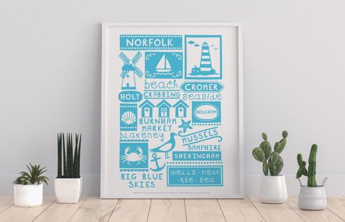 English Poster- Norfolk - 11X14” Premium Art Print