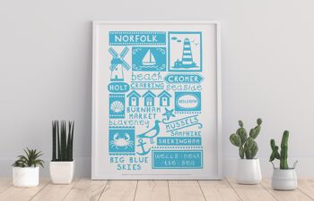 Affiche anglaise - Norfolk - 11X14" Premium Art Print