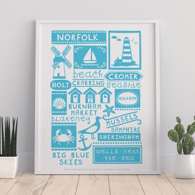 English Poster- Norfolk - 11X14” Premium Art Print