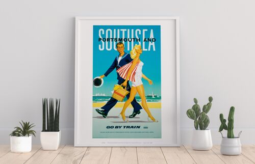 Portsmouth And Southsea - Go By Train - Premium Art Print