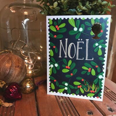 Noel Stamp Christmas card