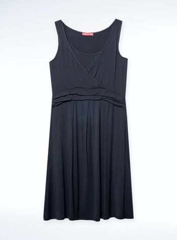 Robe d'allaitement décolleté croisé - Noir 6