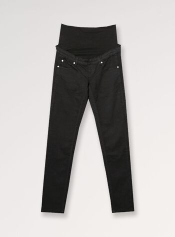 Pantalon basique en sergé - Noir 5