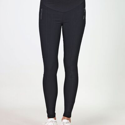 Flare pants with zippers - Black