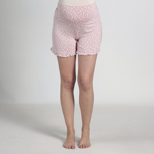 Short pijama premamá florecitas - Rosa