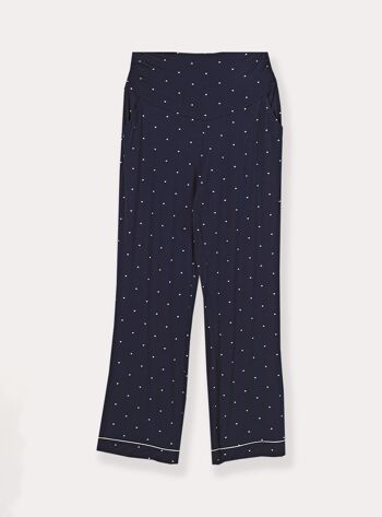 Pantalon de pyjama long à cœurs - Marine 5