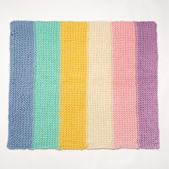 Kit de tricot pour débutants Pastel Dreams Blanket 2
