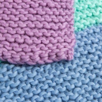 Kit de tricot pour débutants Pastel Dreams Blanket 5