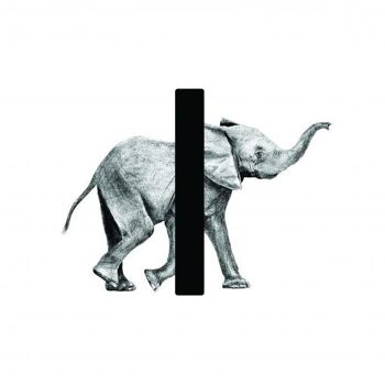 Carte-lettre I avec éléphant 2