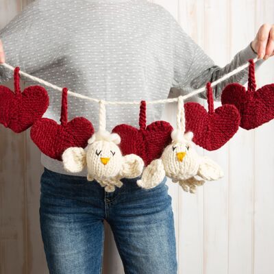 Kit de tricot de guirlande de la Saint-Valentin