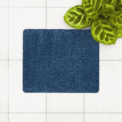 cotton doormat; dark blue