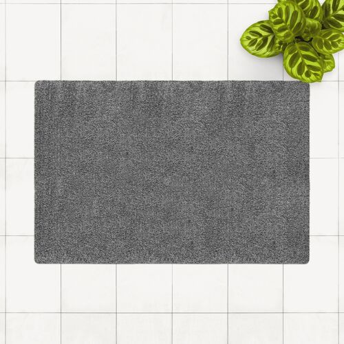 Fußmatte aus Baumwolle; grau