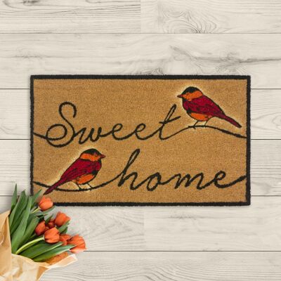 coir doormat; sweet home
