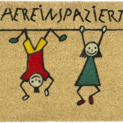 coir doormat; Sayings Children Come in