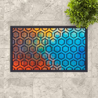 doormat; Hexagon colori