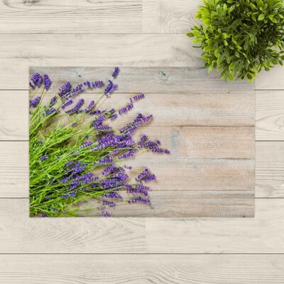 washable doormat; lavender