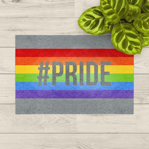 Waschbare Fußmatte; Pride - #Pride
