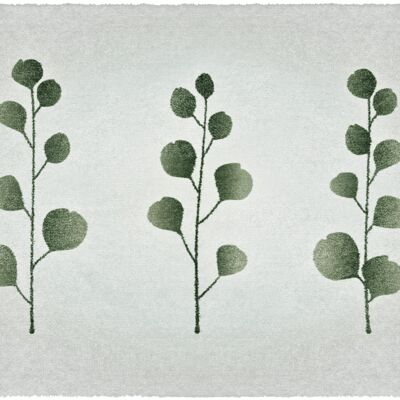 washable doormat; eucalyptus