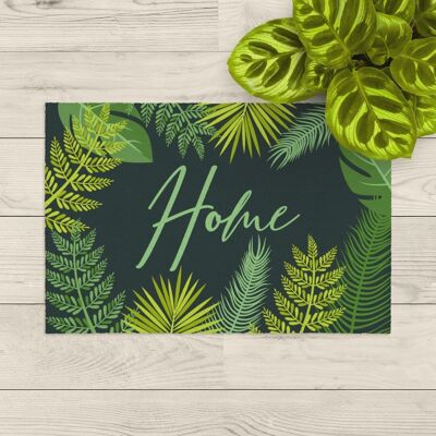 washable doormat; home leaves