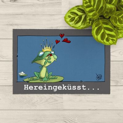 washable doormat; LEO frog Kissed in