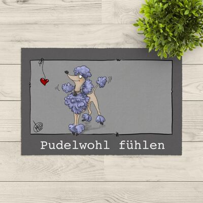 washable doormat; LEO poodle Poodle well