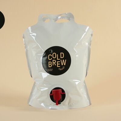 6x Cold Brew Coffee Pure Black Colombia 3L