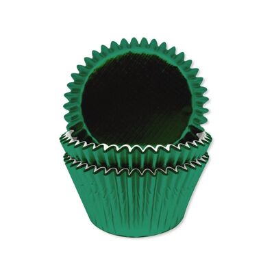 Custodie per cupcake in lamina verde