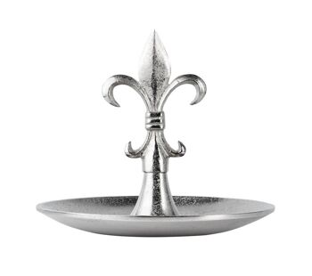 Présentoir à gâteau lys argent 31 cm 2