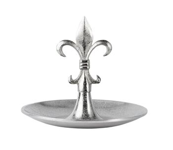 Présentoir à gâteau lys argent 31 cm 3