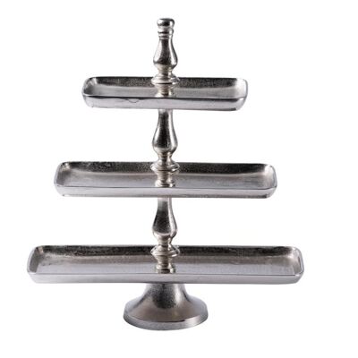 Cake Stand Silver 3 levels 50 cm