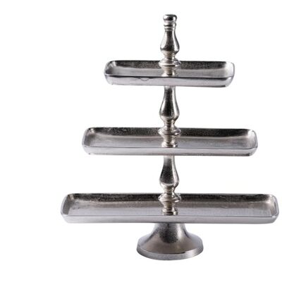 Cake Stand Silver 3 levels 50 cm