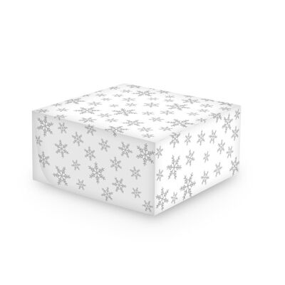 Silver Snowflake 10" Cake Box Foil