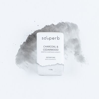 Soaperbe, charbon de bois et bois de cèdre