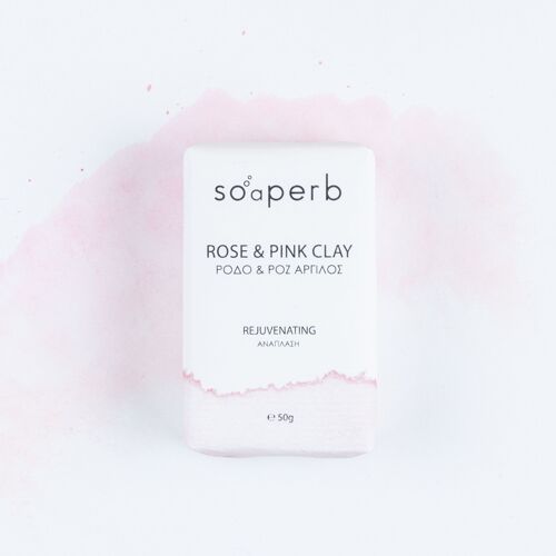 Soaperb, rose & pink clay