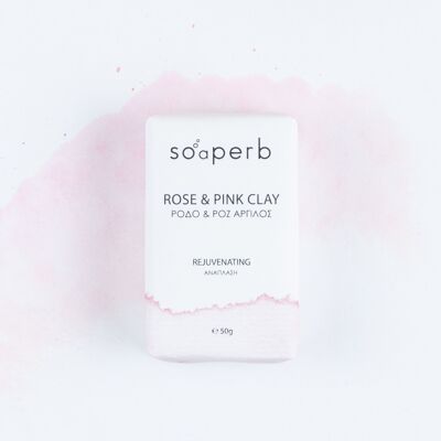 Soaperb, rose & pink clay