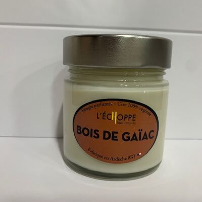 VELA AROMÁTICA DE CERA 100% VEGETAL SOJA - MADERA DE GAIAC 180 G