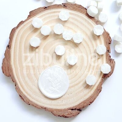 Sealing wax pellets - Pearly white