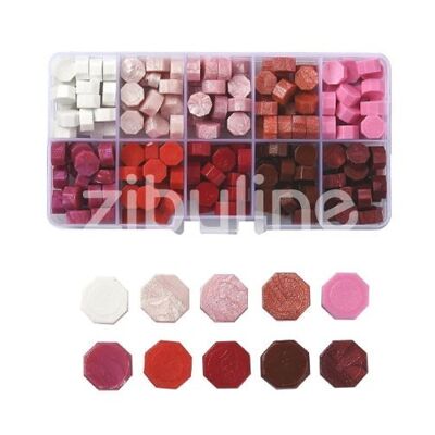 Sealing wax tablets - Pink shades box