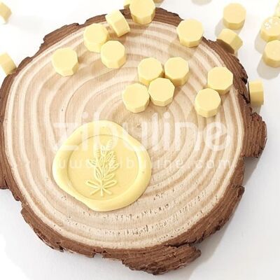 Sealing wax pellets - Pale yellow