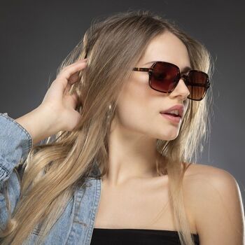 SELAVY Tortue Marron - Lunettes de soleil 3