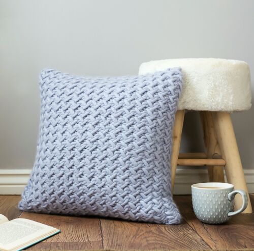 Herringbone Cushion Cover Easy Knitting Kit