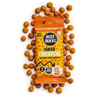 Noisy Snacks Pois Chiches Enrobés Chip Shop Curry 10x25g 1