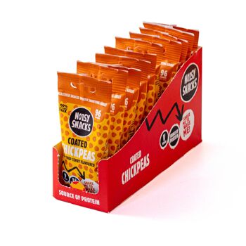 Noisy Snacks Pois Chiches Enrobés Chip Shop Curry 10x25g 3