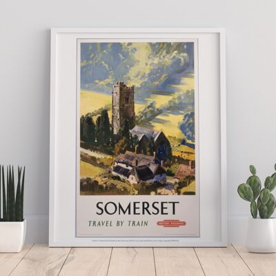 Somerset, Travel By Train - 11X14” Premium Art Print